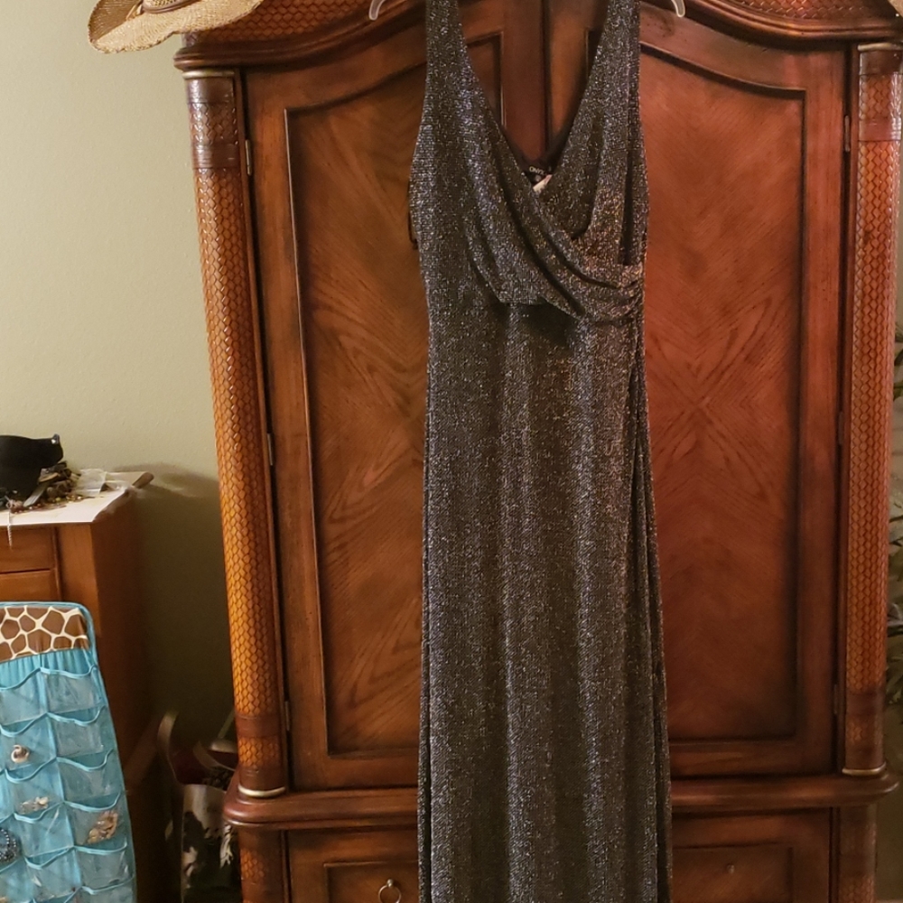 Long shimmery dress